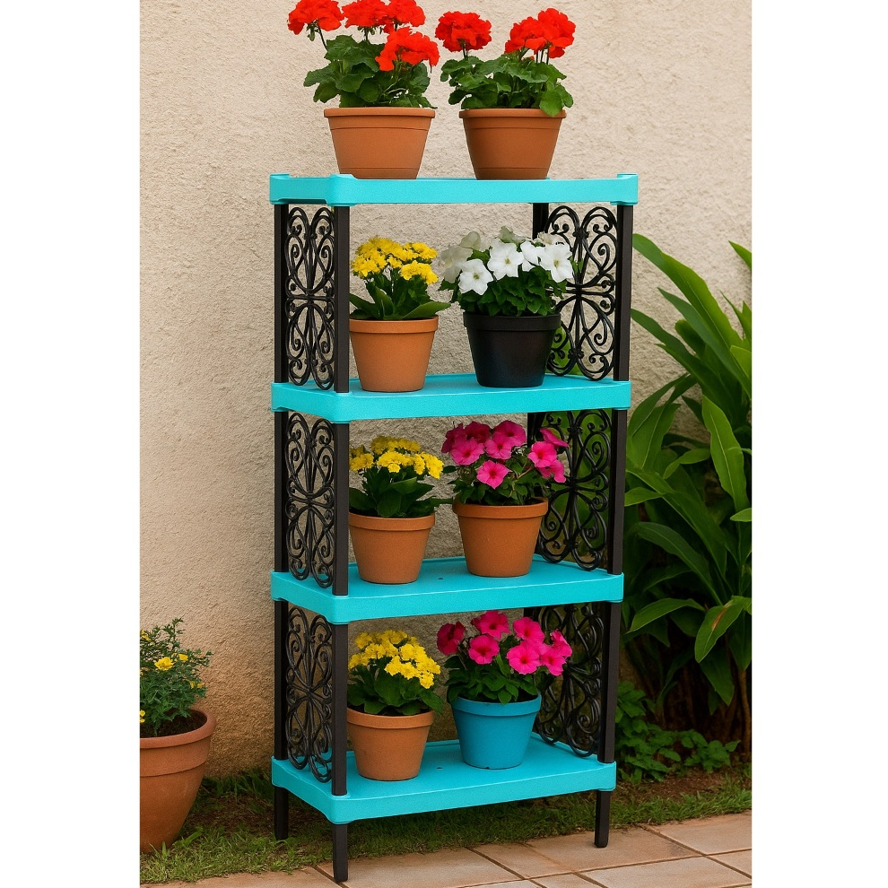 Prateleiras Para Vasos de Plantas de Jardim Varanda Resistente | Shopee ...