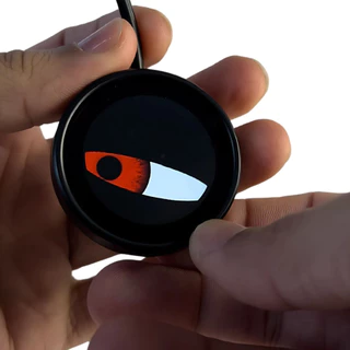 Display Led 12V WIFI Olhos de Deus Eyes Devil Lens Luz Farol Carro Moto Decorativo NOVA em Oferta na Shopee