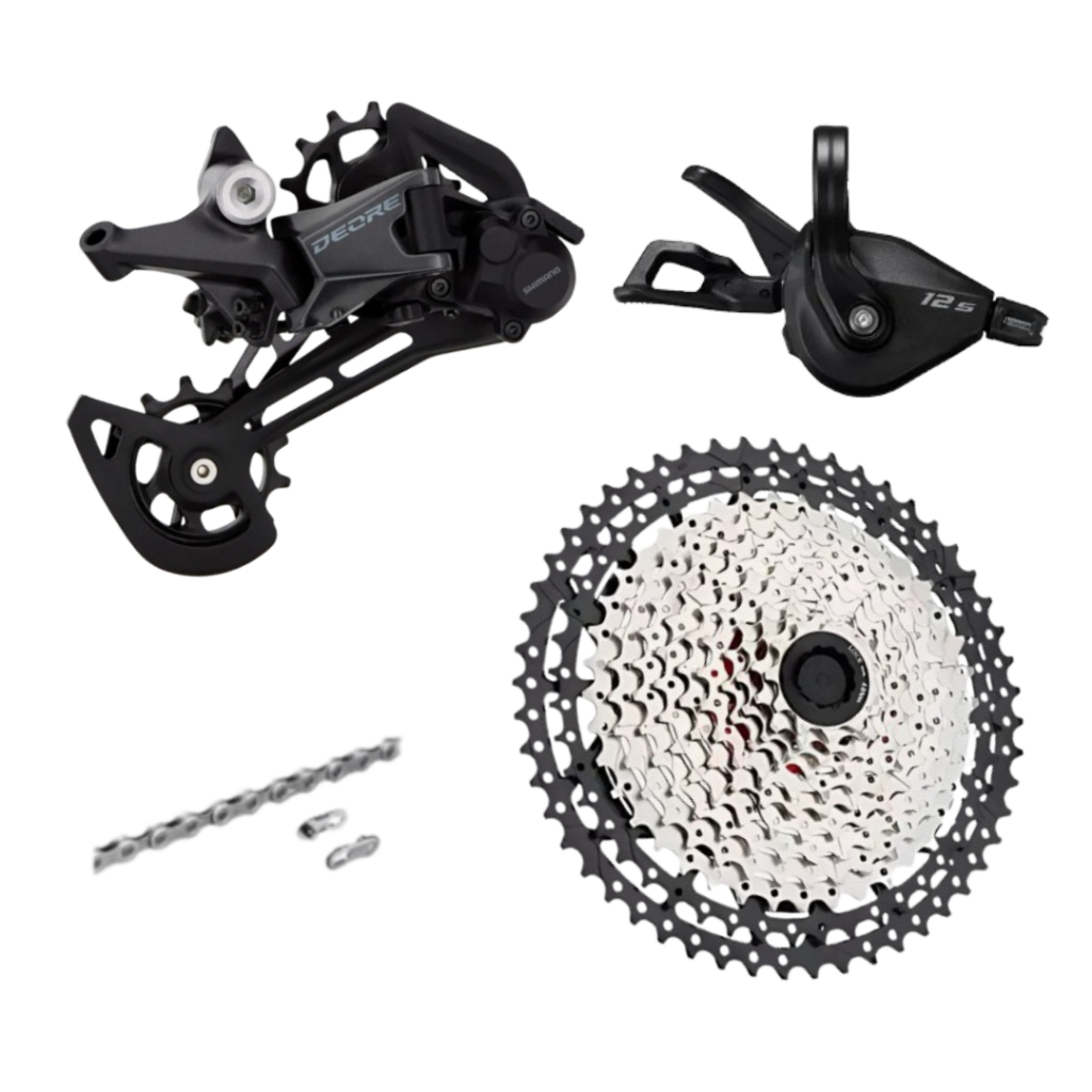 Grupo Shimano Deore 6100 12V cassete 11-50/52 | Shopee Brasil
