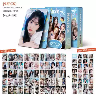 K-POP 60pcs/box com 32pcs adesivo NMIXX Photocard Pronto Para Ser Cartão LOMO Postal De Coleção