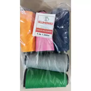 Linha Costura Reta de Várias Cores são 5 cones com 1000 metros o cliente escolhe as cores no chat. em Oferta na Shopee