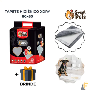 Tapete Higiênico Para Cães X-Dry 80x60cm 30unid Greats Pets + Brinde em Oferta na Shopee