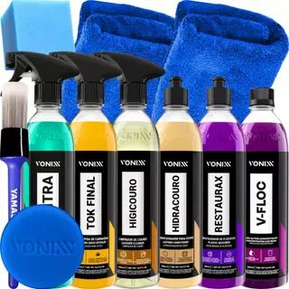 Kit Lavagem Completa Automotiva Profissional Produtos Vonixx 500ml