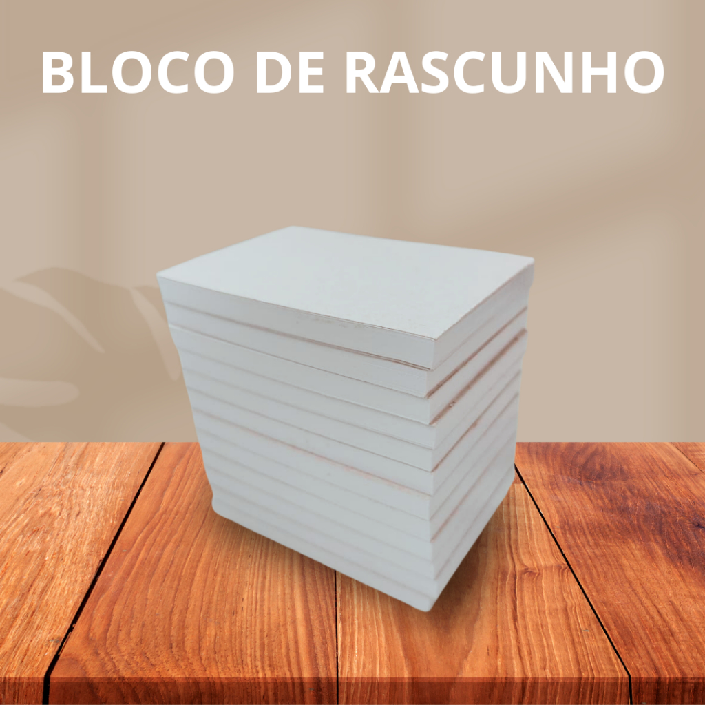 10 Blocos de Rascunho c/ 50 Folhas 7x10cm sem impressão comanda bar ...