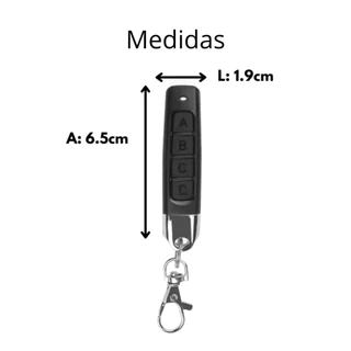 Controle ORIGINAL de Portão Electrónico Remoto Compatível 433Mhz automático Garagem 4 Botões Residencial universal