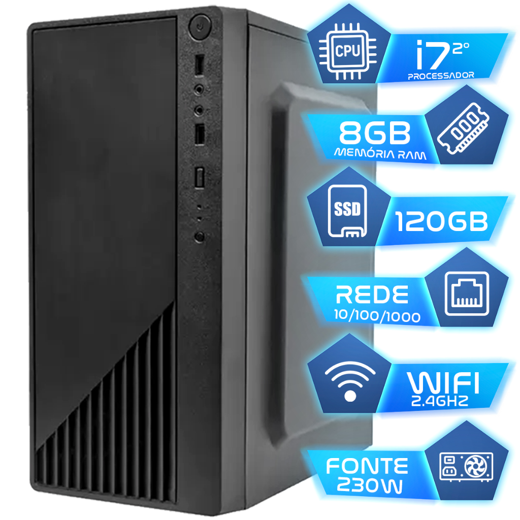 Pc Computador I7 Intel Core Ssd 120gb Memoria 8gb | Shopee Brasil