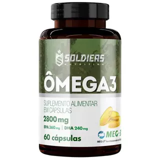 Ômega 3 2800mg MEG 3 Suplemento Esportivo Performance Saúde Soldiers Nutrition