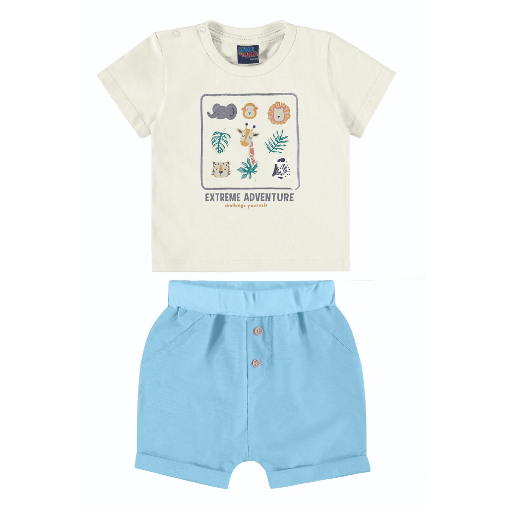 Conjunto Kiko e Kika Infantil Menino baby 3 a 12 meses | Shopee Brasil