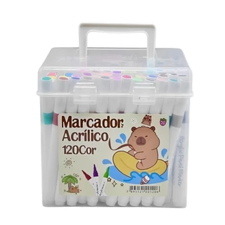 Caneta 60/120/168 Cores de Marcador de Tinta Acrílica Coloridos Pincel Especial à prova d'água