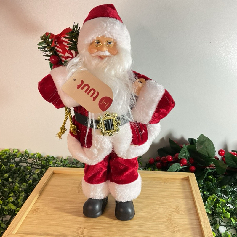 Boneco Papai Noel Decorativo De Natal Com Presentes 35 cm | Shopee Brasil