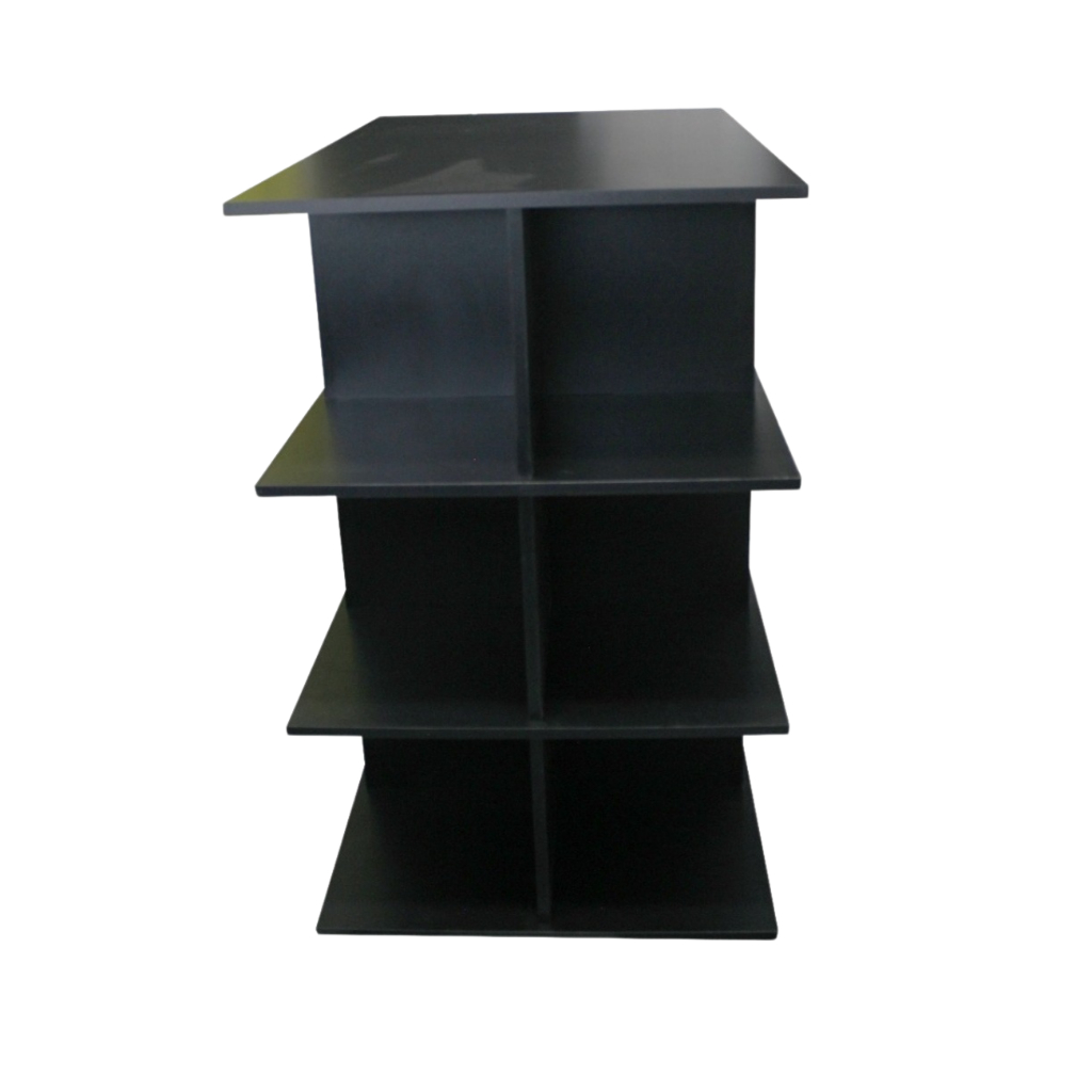 Balcão Central Loja Preto Gôndola Nichos Colmeia Preto 60x60 expositor prateleira