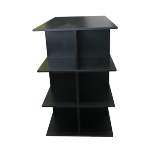 Balcão Central Loja Preto Gôndola Nichos Colmeia Preto 60x60 expositor prateleira