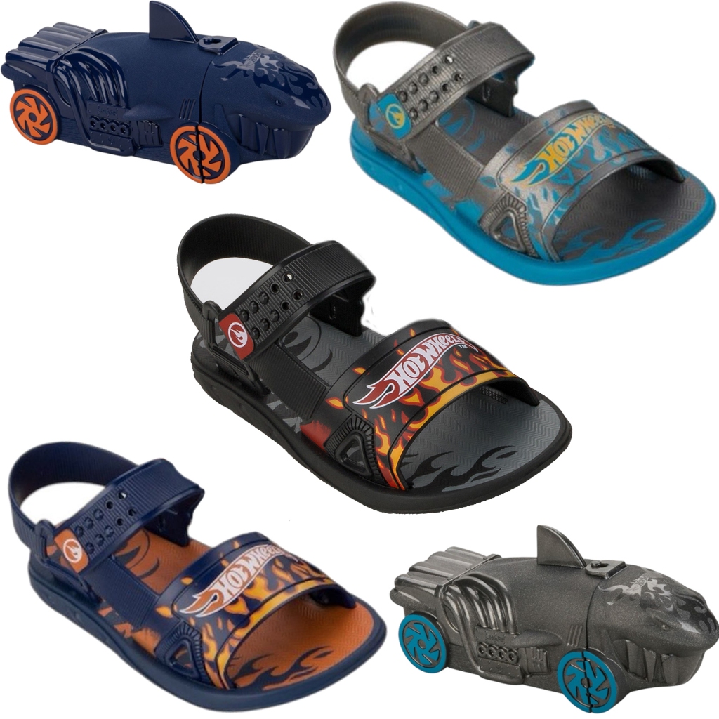 Sandália Infantil Hot Wheels Shark Original com NF e Acessório