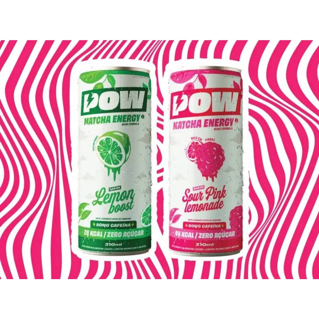 Power Green Energy Drink Pink e lemon 310ml Push Matcha