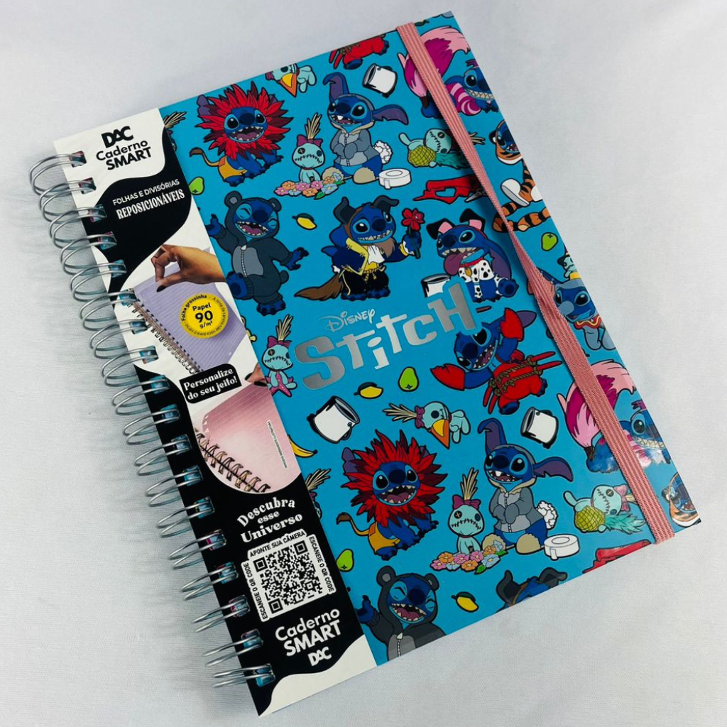 Caderno Inteligente Disney Stitch – 10 Divisórias, 80 Folhas ...