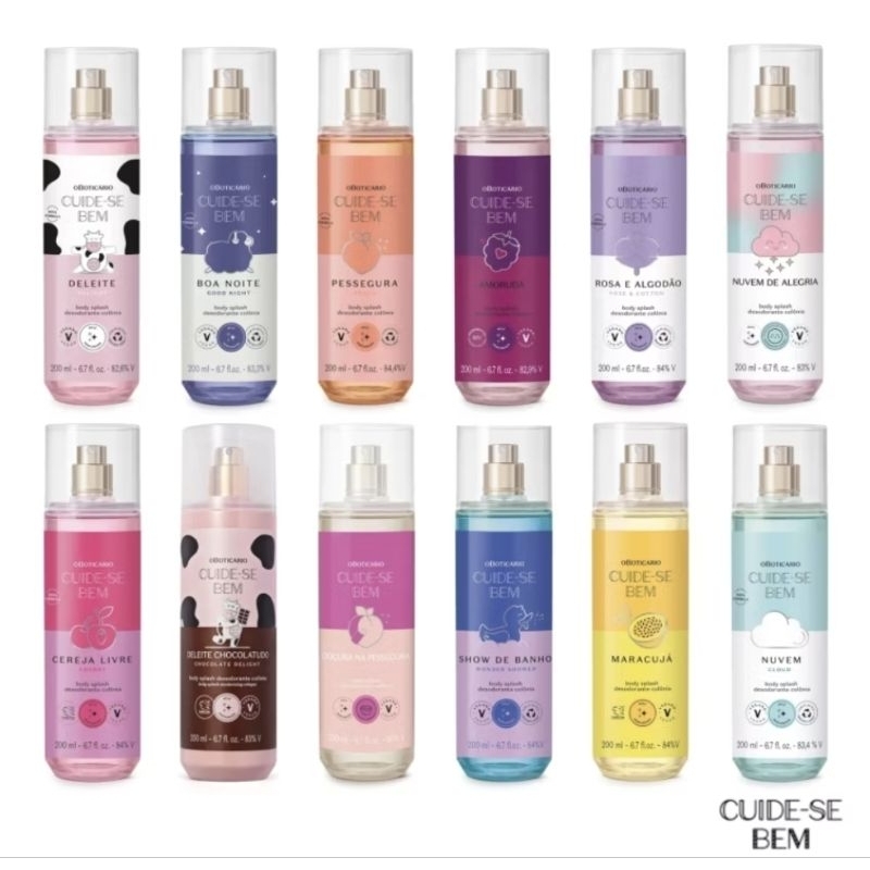 Body Splash Desodrante Colônia Cuide-se Bem 200ml | Shopee Brasil