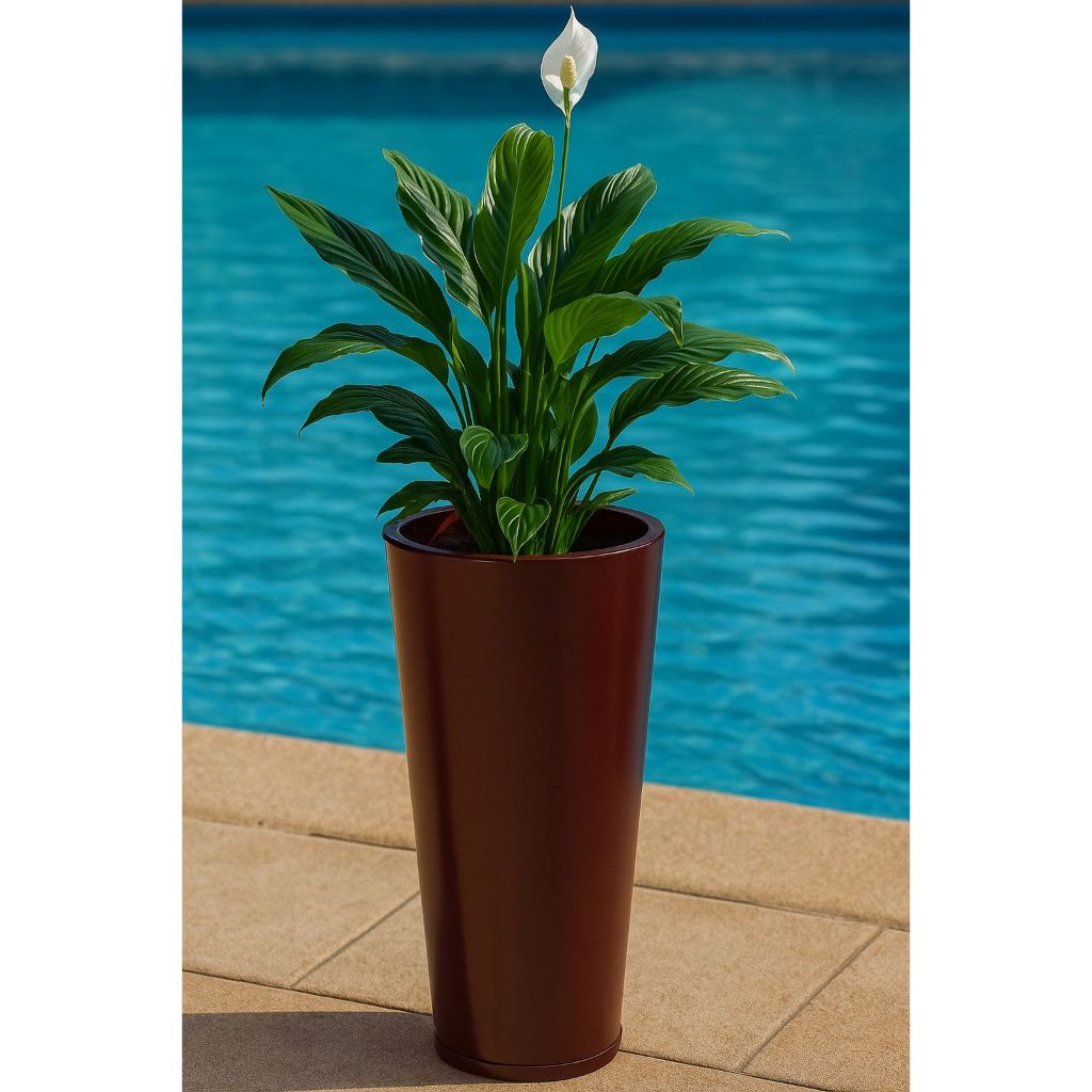 Vaso Coluna Grande Classic Lisa 86 cm ideal para Flores e Plantas ...