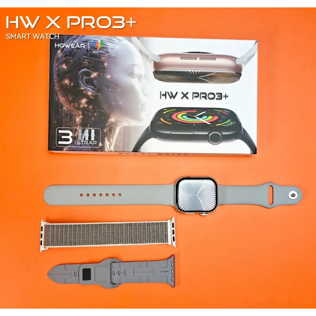 Smartwatch Hw X Pro 3+ Tela 47mm com 3 Pulseiras Relógio