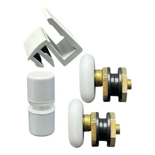 Kit reparo box vidro manutencao ( 1 puxador 1 guia e 2 roldanas) blindex