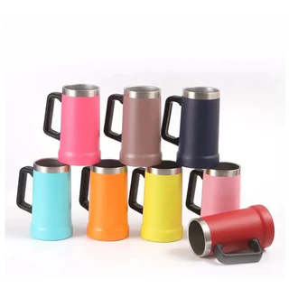 Caneca Térmica Chopp Cerveja Camada Dupla Em Inox Copo 710ml