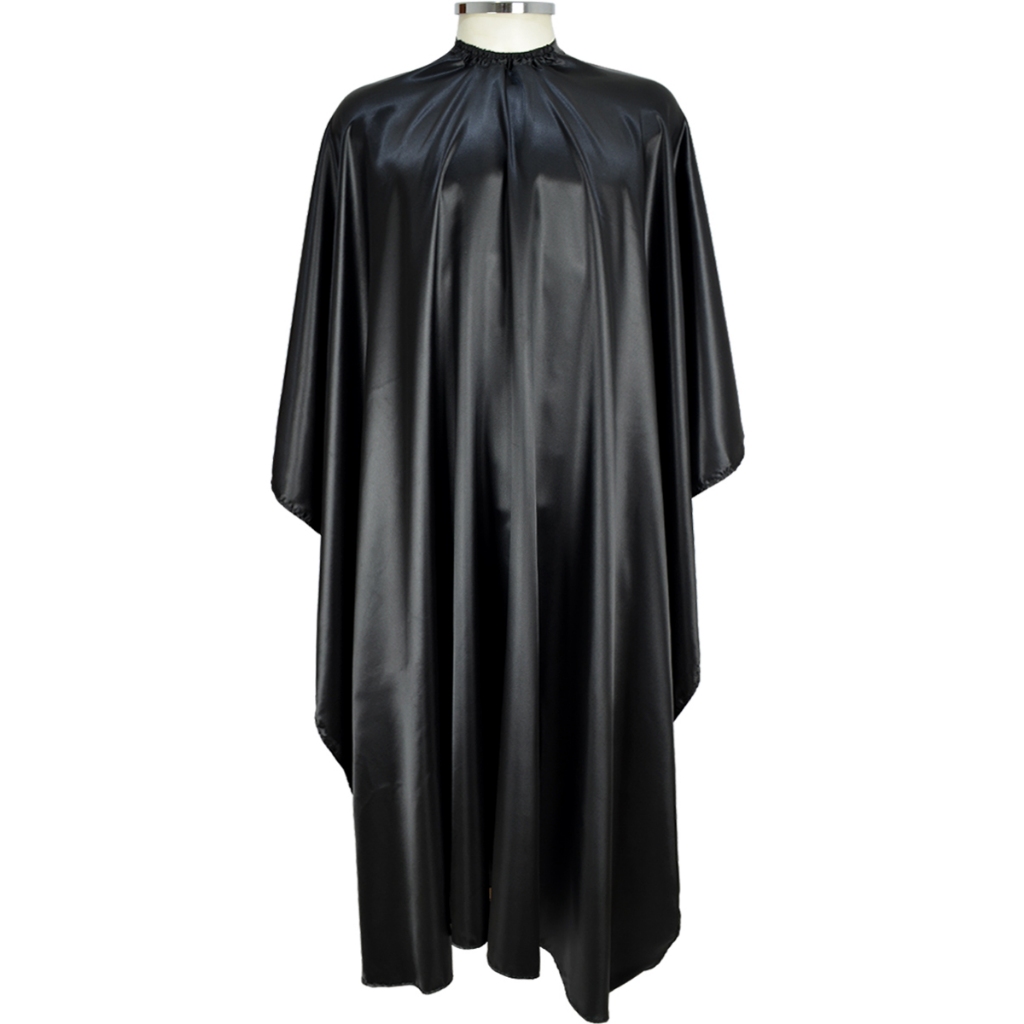 Capa De Corte de Cabelo Grande Cetim Preto Pentale ® p/ Cabeleireiro ...