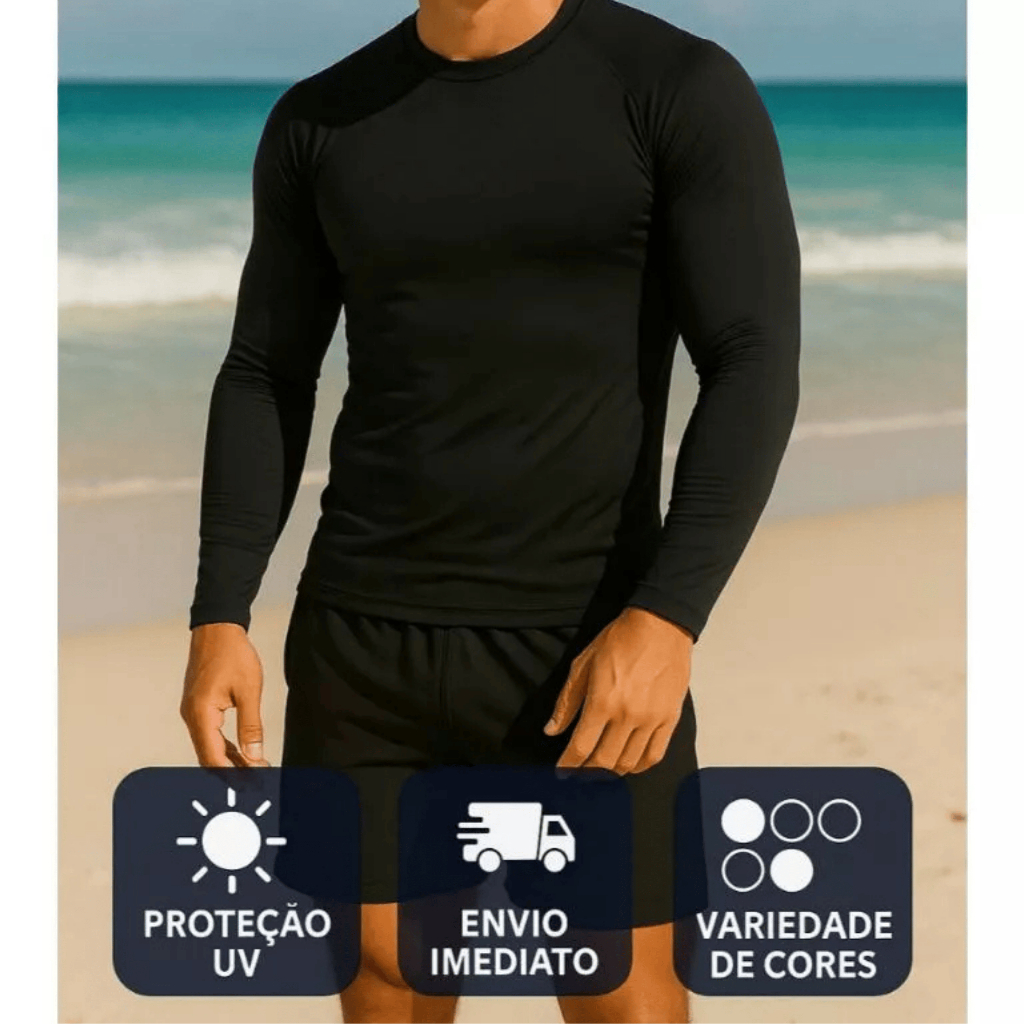 Camisa Térmica Segunda Pele com Proteção UV