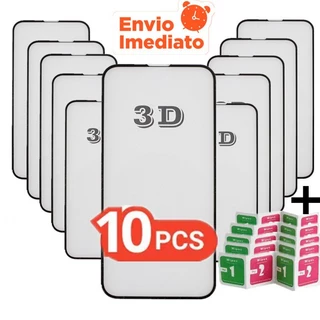 Kit 10 Película De Vidro 3D Temperado Para Xiaomi Poco X3/X3 PRO X4/X4 PRO X4GT X5/X5 PRO X6/PRO X7 PRO X8 Pro Max