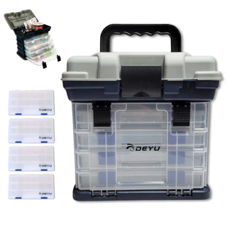 Caixa Organizadora Maleta de Pesca Pescaria Acessórios Kit Costura Estojo Anzol Isca Artificial