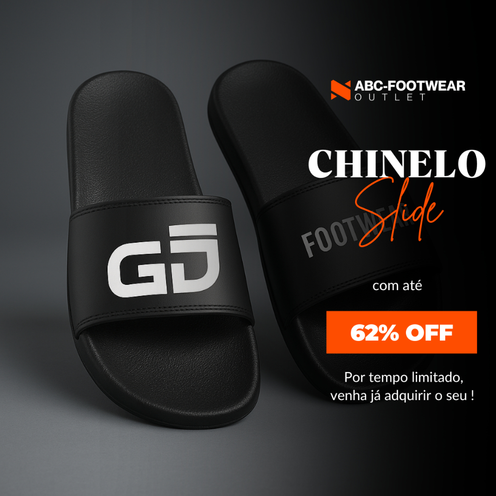 Chinelo slide masculino lançamento leve confortável macio resistente