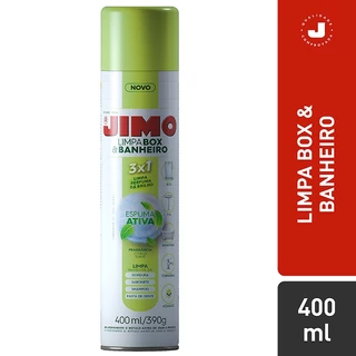 Limpa BOX e BANHEIRO Spray JIMO 400ml Limpeza Profunda!