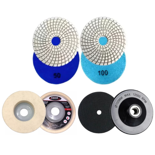 Kit 45 Graus Acabamento Porcelanato Granito 2 Lixas 1 Suporte 1 Feltro ...