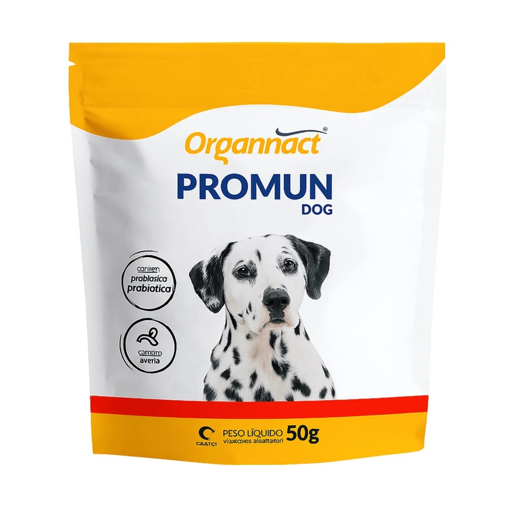 Promun Dog 50g Organnact – Suplemento Imunonutricional em Pó para Cães ...
