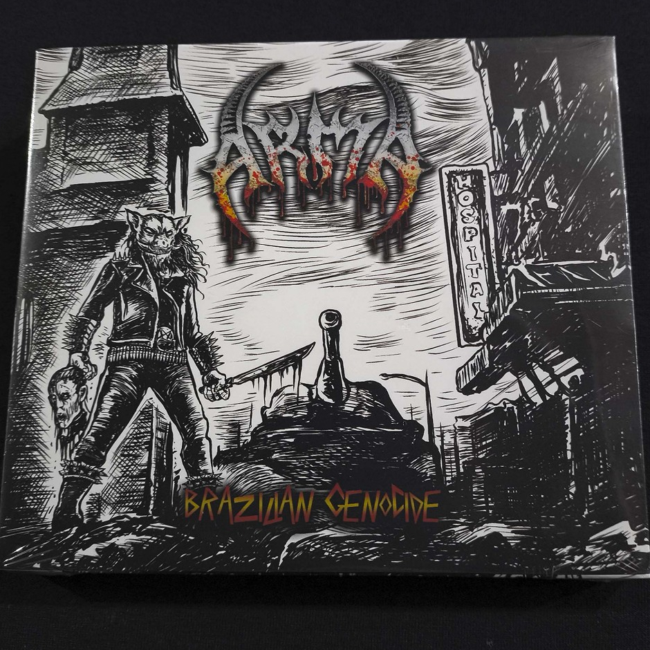 cd ARMA Brazilian Genocide lançamento FABRICA MERCH poster duplo