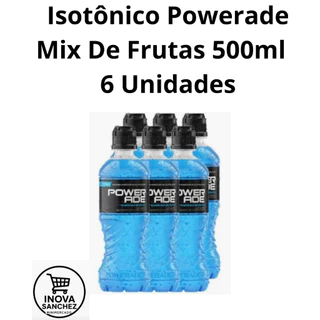 Isotônico Sabor Mix de Frutas Powerade 500ml ZERO CALORIAS 6 UNIDADES