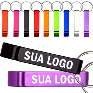 Kit com 100 Chaveiros Personalizados com sua Logomarca ou Seu Nome. Casamento, Aniversários, Festas.