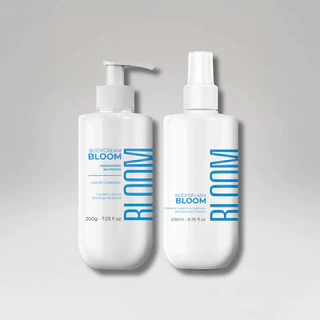 Kit Bloom Bodycream + Bodysplash | Creme Hidratante Corporal Nutritivo + Desodorante Spray Feminino Perfumado
