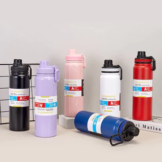 Garrafa 800ml 1000ml Térmica Quente & Frio Isolamento Térmico Grande Capacidade Academia Dia A Dia