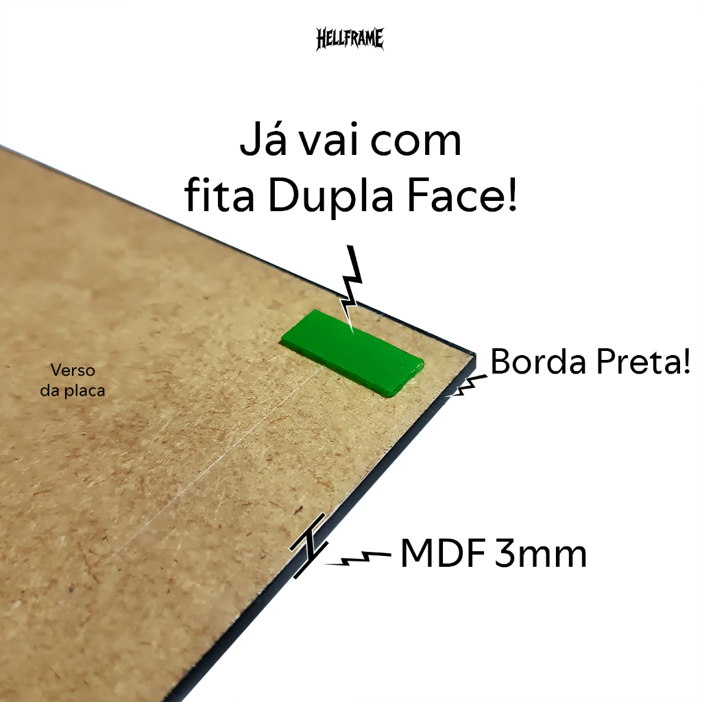 Quadro Placa Decorativa Rock Metallica Ride the Lightning em MDF ...
