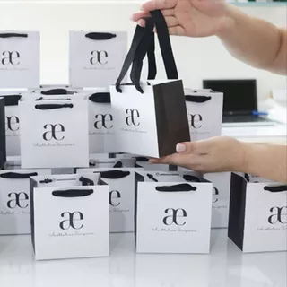Mini Sacola Embalagem Personalizada Para Acessórios e Joias Tam 12x10