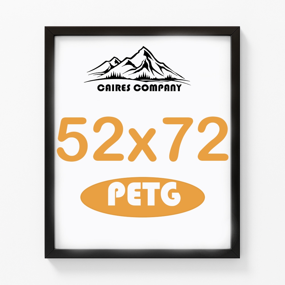 Moldura 52x72 Para Quebra Cabeça com Petg Quadro Madeira 72x52