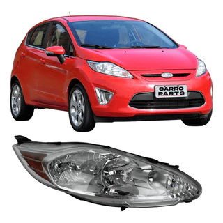 FAROL NEW FIESTA MEXICANO 2011 A 2013 FOCO DUPLO DIREITO (MASCARA CROMADA)