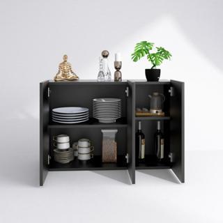 Aparador Buffet Baixo Branco, Versátil para Casa Toda Sala Cozinha Dispensa Quarto