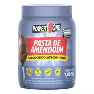 Pasta de Amendoim Chocolate com Avelã Pote 1,005kg Power 1 One