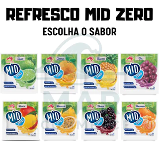 Refresco Suco Em Pó MID Zero - Caixa Com 15 Unidades - Escolha O Sabor