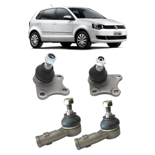 Kit 2 Pivô + 2 Terminal Direção Polo Hatch/sedan 2002 Até 2012