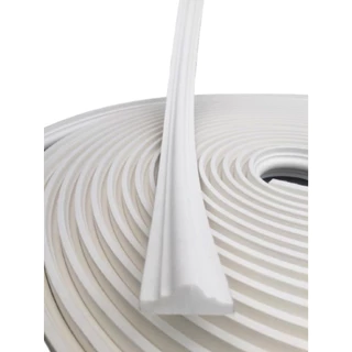 Boiserie Moldura Roda Meio Eva Autoadesivo Flexível Sirius 2,4cm x 1cm