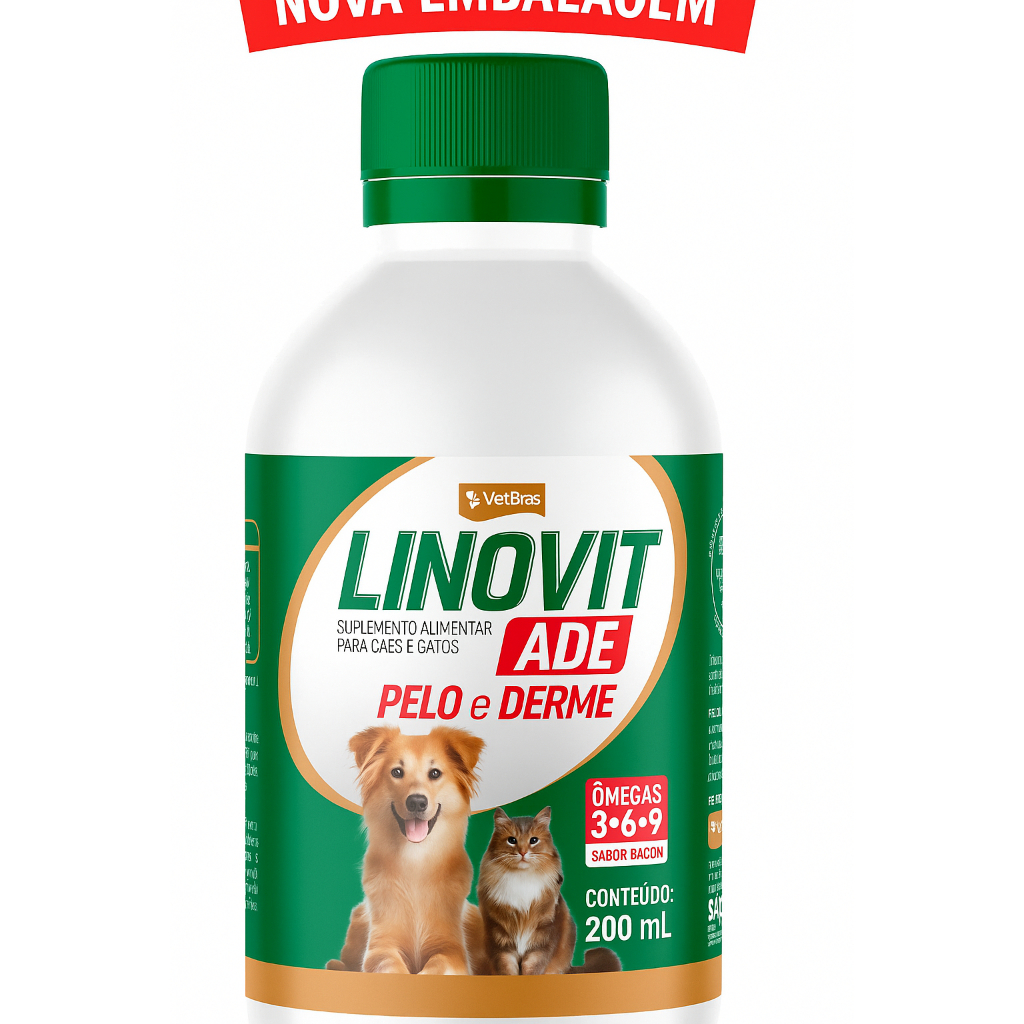 Linovit 200 Ml - Suplemento Vit. Para Cães E Gatos | Shopee Brasil