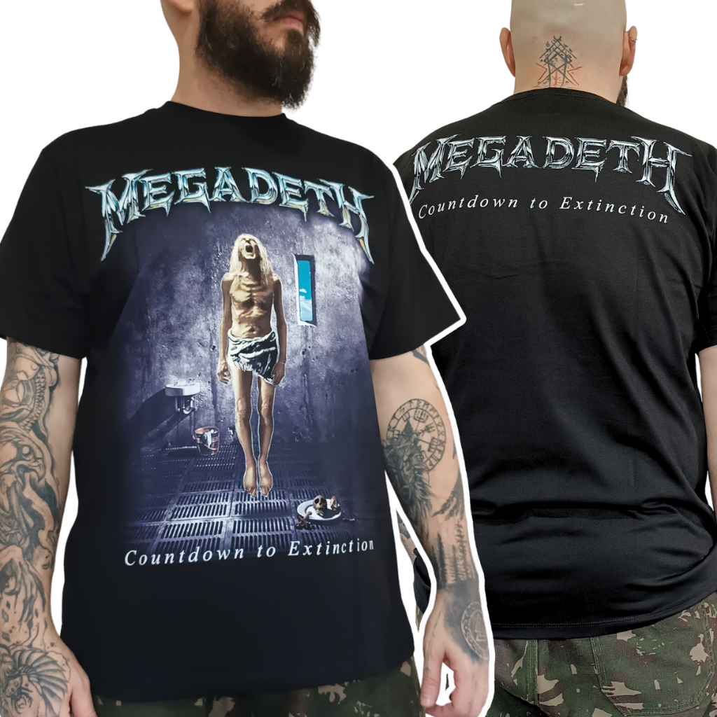 Camiseta Megadeth - Countdown to Extinction | Shopee Brasil