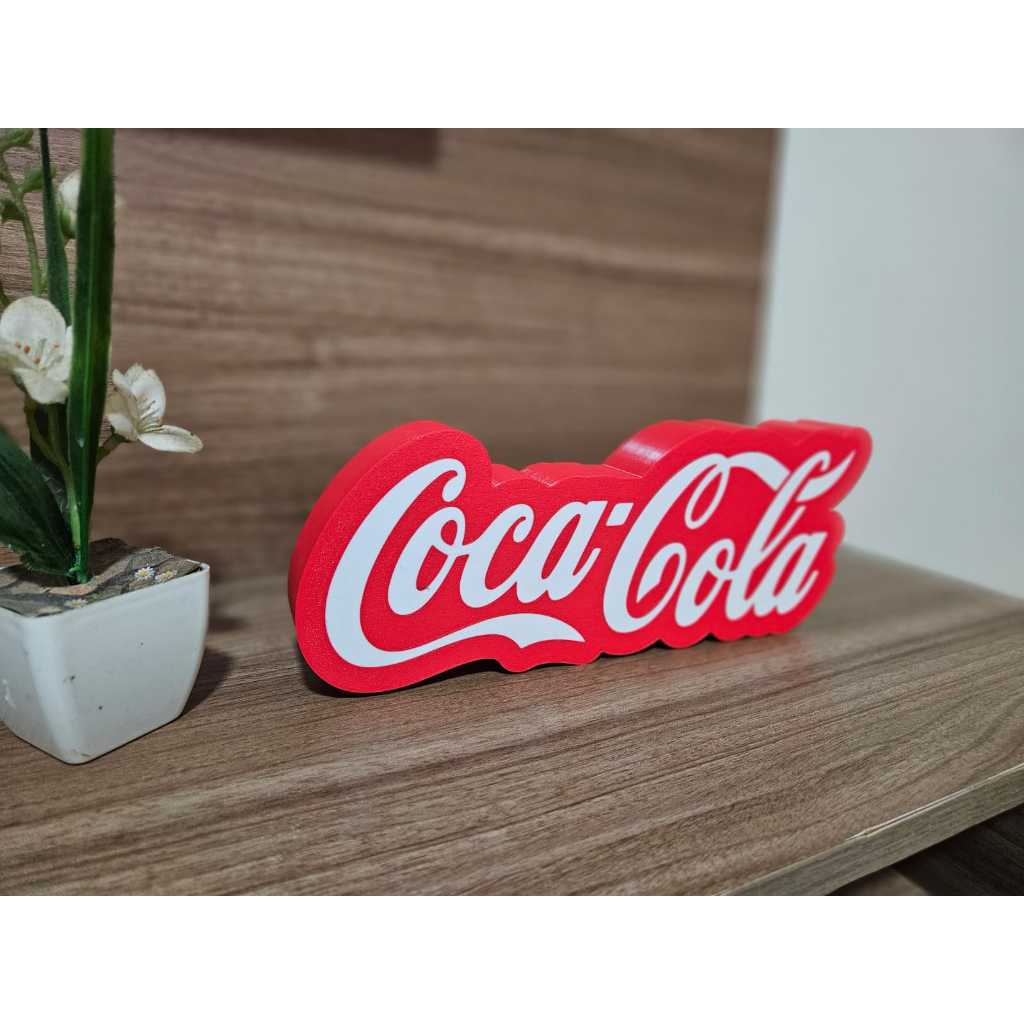 Luminária da Coca Cola com Iluminação LED - Impressão 3D, e Fonte