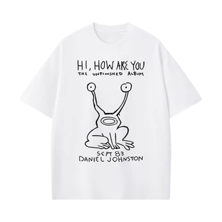 [Camiseta Premium em Algodão Puro]GXG Camiseta Algodao Kurt Cobain Daniel Johnston Musica Unissex